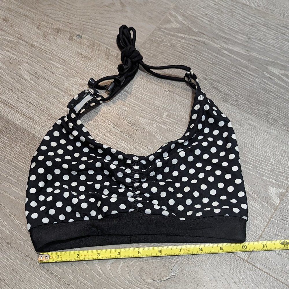 Polka Dot Halter Bikini Top (custom made ~S)